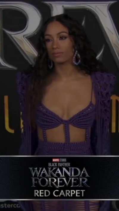 Mercedes Varnado / Sasha Banks at the Black Panther: Wakanda Forever Premiere