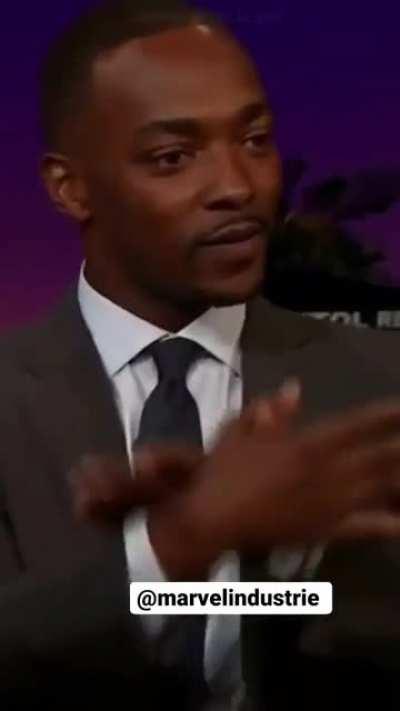 Anthony Mackie about Scarlett Witch's moves in an interview with Elizabeth Olsen