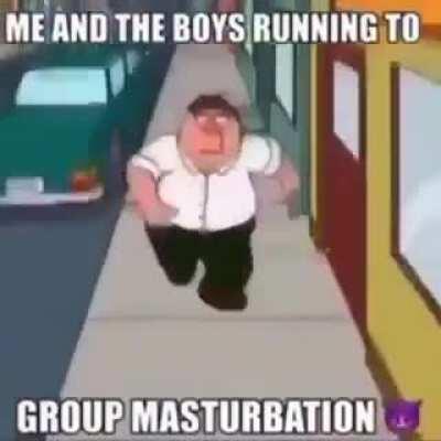 Es como la paja grupal pero en inglés eso lo hace más funny