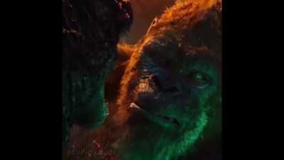 Godzilla & Kong kiss (made by prodigy.dude on Instagram)