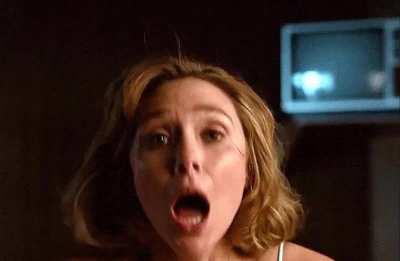 Elizabeth Olsen mommy riding