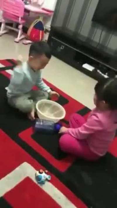 A little boy but definitely a 'Gentle'man