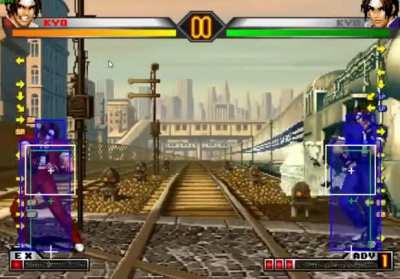 Ex Kyo and 98 Kyo have different dp hitboxes