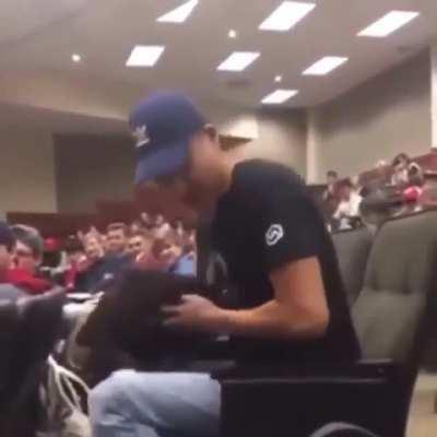 His soul left his body when those headphones came off