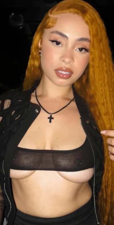 IceSpice See Through Clothing Sheer Shirt