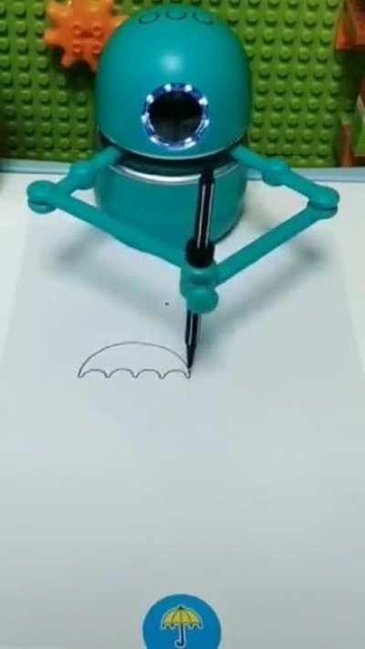 Скоро роботы восстанут! А пока, мы научим рисовать их зонтик