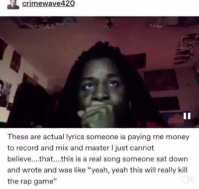 This how Bruce be listening to chat music