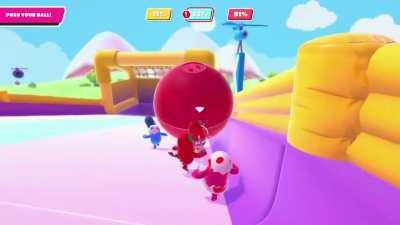 Red ball was ejected