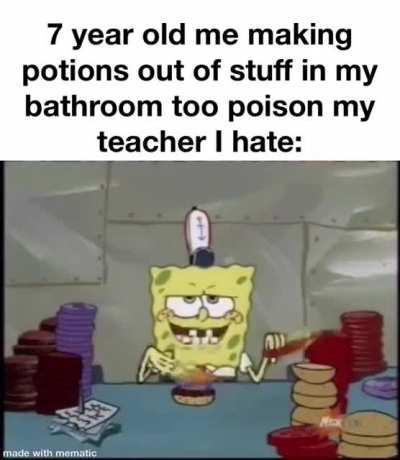 Teacher didn’t get poisoned, i pooed and peed my pants instead