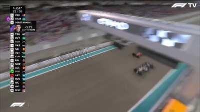 Perez and Hamilton's battle in Abu Dhabi