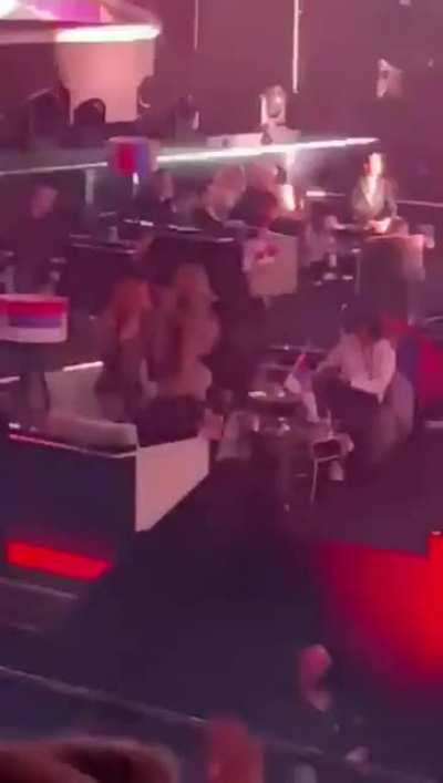 Serbia during Finland performance