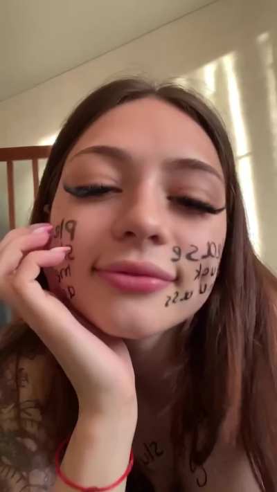 What should I write on my body next time?