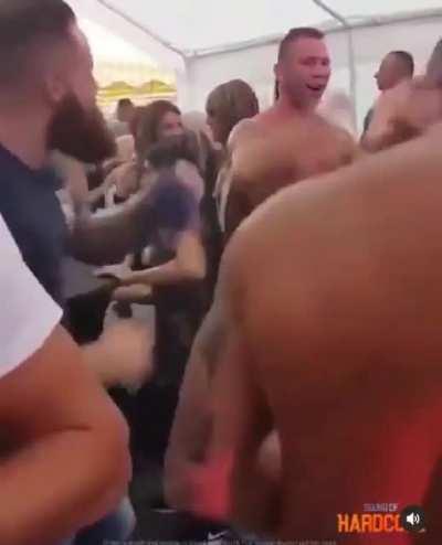 Group of Chads dancing to an anime song.