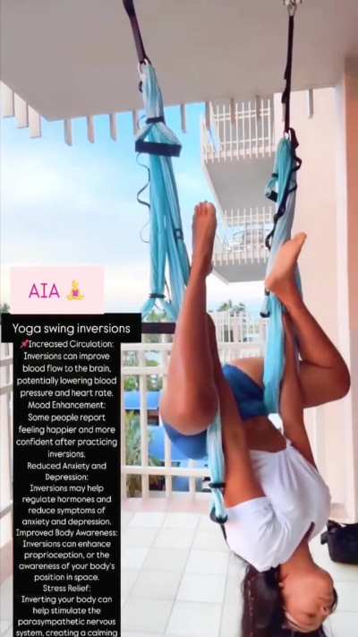 Yoga swing inversions