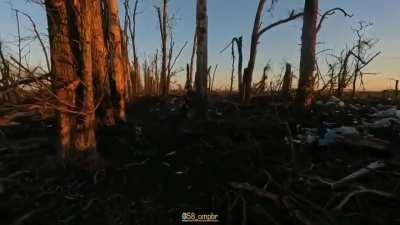 Footage from the front line in Ukraine