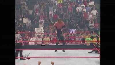 Undertaker with an amazing save on an almost botched Last Ride attempt on Test