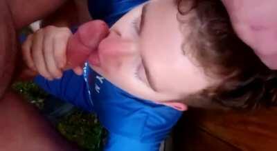 Sucking cock outdoors part 3