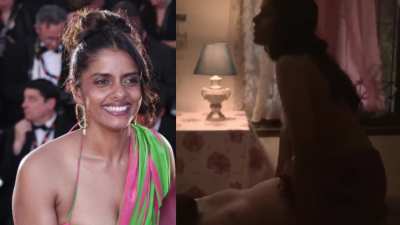 Kani Kusruti at the Cannes Film Festival vs. topless with her bare breasts swinging in Biriyaani (2020)