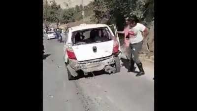 Multi vehicle crash + aftermath