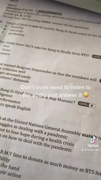 Sah army yang buat soalan ni..😂