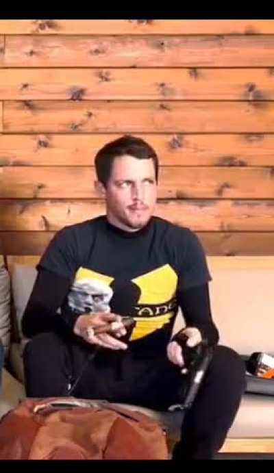 Joe Rogan's bottom plays with gun