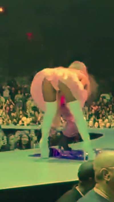 She needs to be bent over