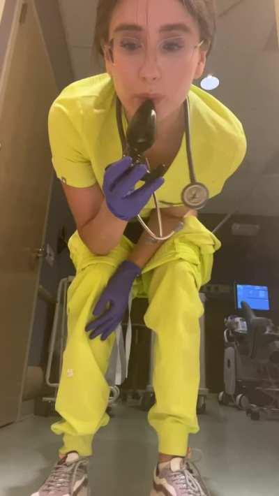 Would you ever suspect your nurse is plugged?