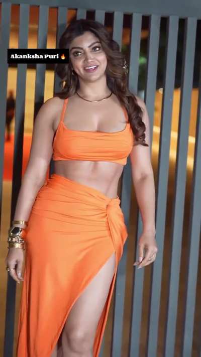 Akanksha Puri Orange Dress 🧡🔥