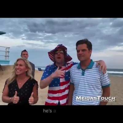 Matt Gaetz gets trolled and gets very nervous before security steps in