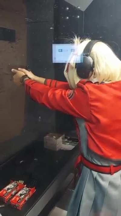 Chisato Cosplay at the Range