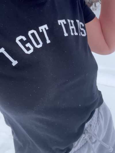 Short walk to the mailbox in the snow.. brrr!