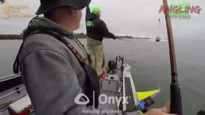 Speeding boat colliding with another fishing boat!!