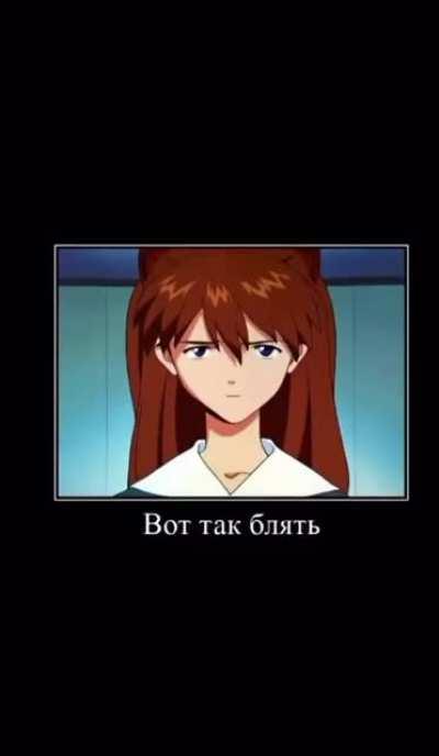 Russian Asuka ranting about Shinji cat