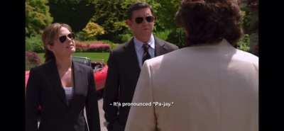 It’s pronounced “Pa-jay”.