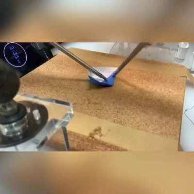 Surgeons practicing with origami