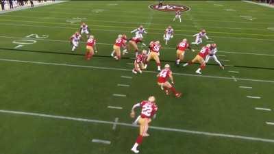 [Highlight] Matt Breida takes it 83 yards on the Niners first play of the game vs the Browns