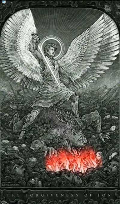 Added some very basic animation to Rojom's The Forgiveness of Jon. Hope I did it some justice. I love this piece.