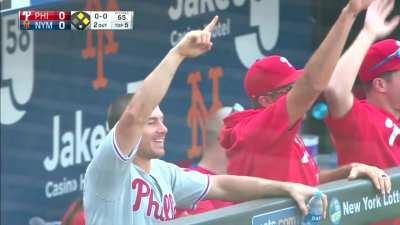 [Highlight] Aaron Nola's RBI double gives the Phillies the 1-0 lead.