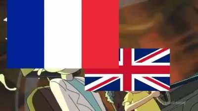me and a freind playing as uk and france be like
