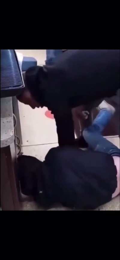 Racist moron, gets smacked with a can..