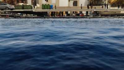 Just going for a swim great game