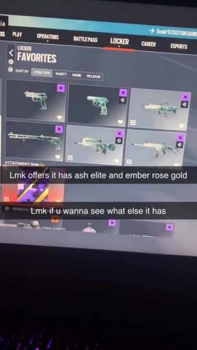 Selling a stacked r6 acc
