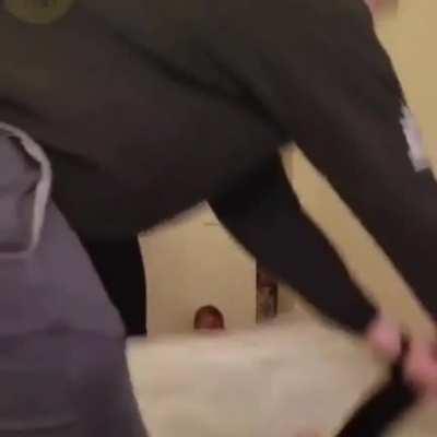 Man looks like a pancake