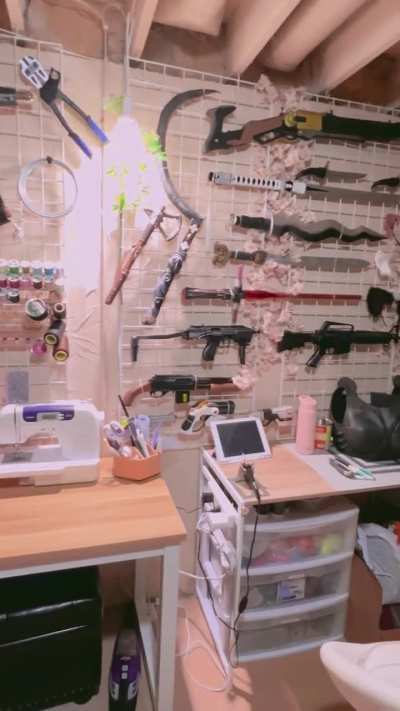 WIP of my crafting space ✨