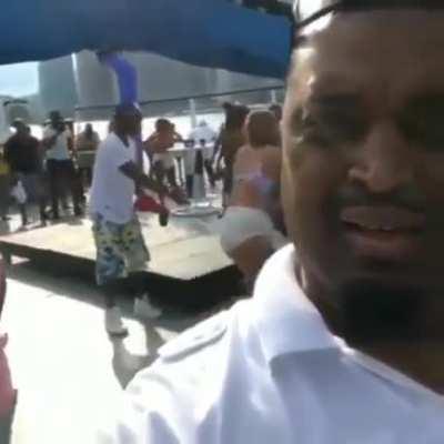 A couple decide to hump in public