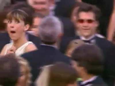 Sophie Marceau dress slid off (Photo in the comment)