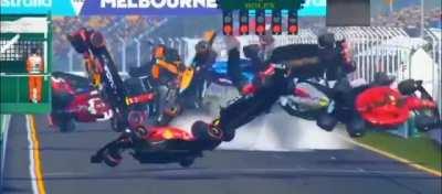 Australian GP highlights on the F1 22 game: