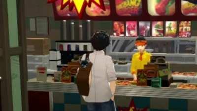 Joker ordering his personal favorite at big bang burger 😊😊😊😊