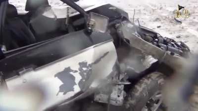 Footage of Jabhat Al Nusra detonating daisy chained IEDs under a regime convoy. 6th of December 2012