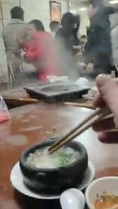 So people gets crazy during buffet happy hours.